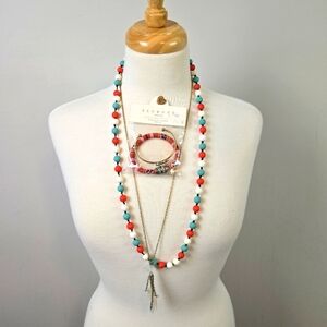 Boho Western Layered necklaces & bracelets set